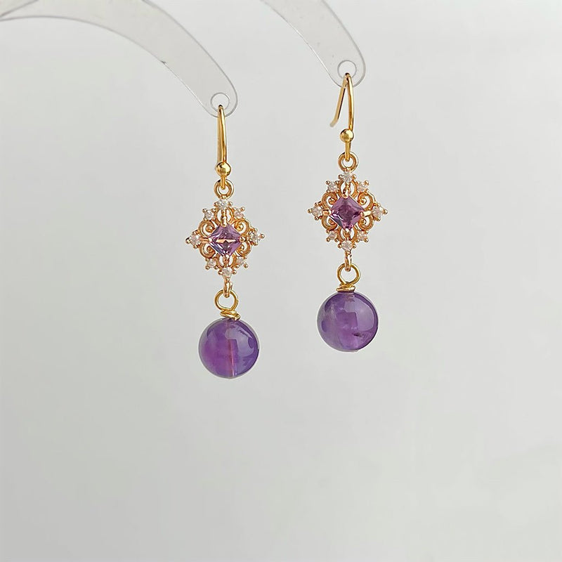 Violet Daphne Earrings