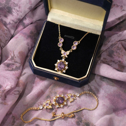 Violet Flutter Necklace