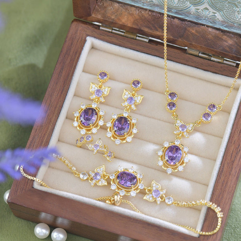 Violet Flutter Necklace