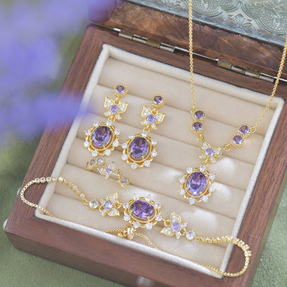 Violet Flutter Necklace