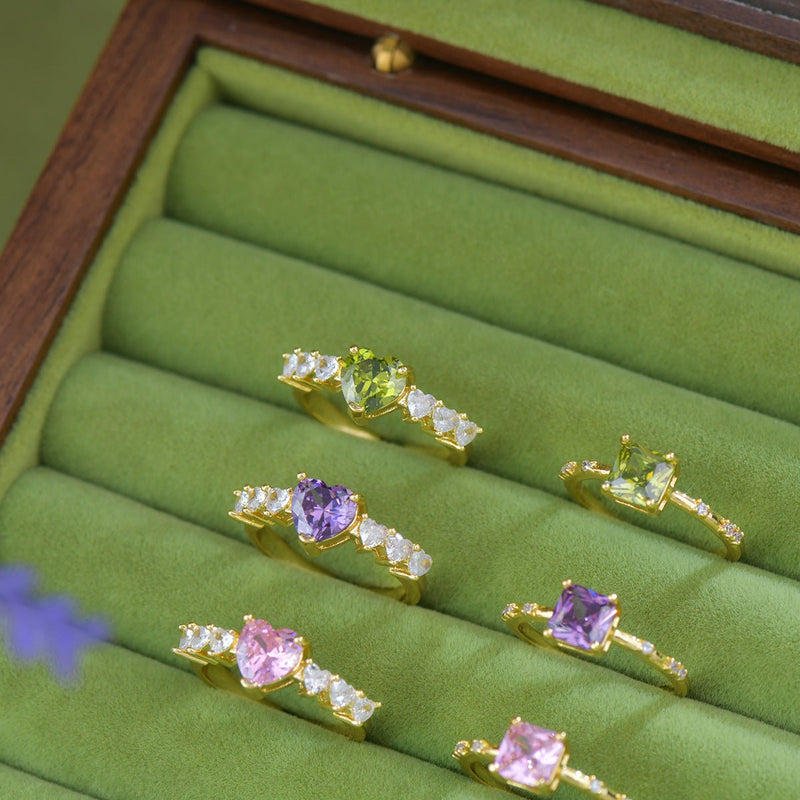 Violet Heart Ring