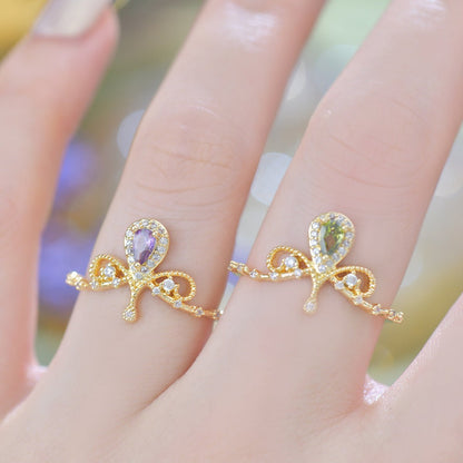 Violet Tiara Ring