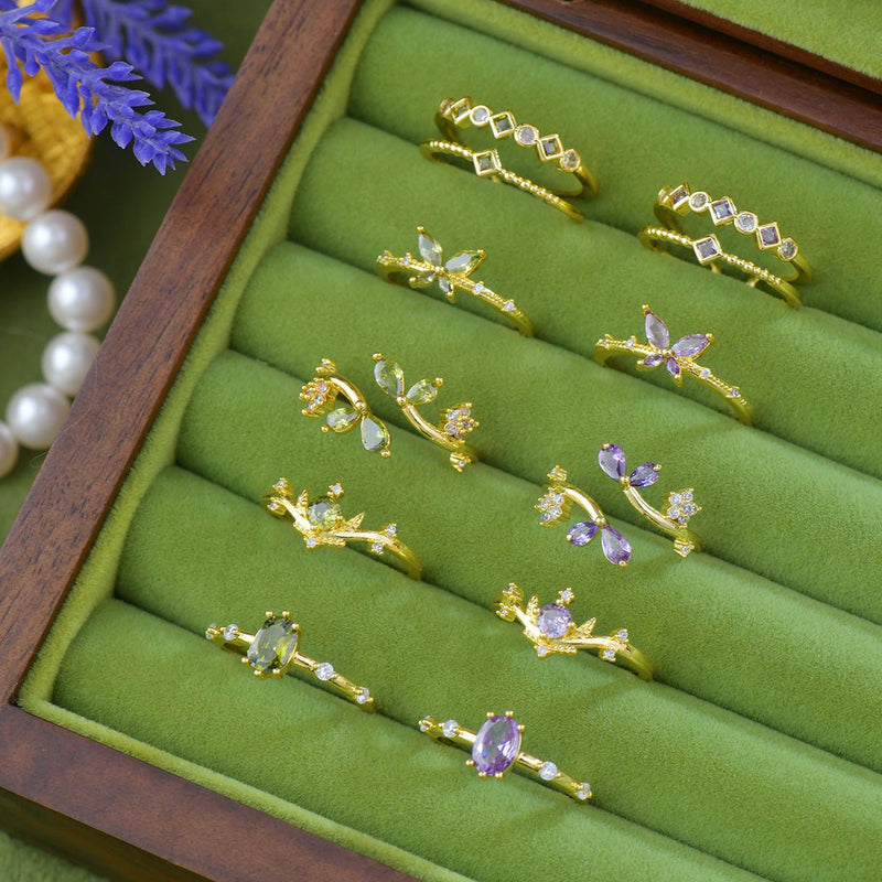 Violet Tiara Ring