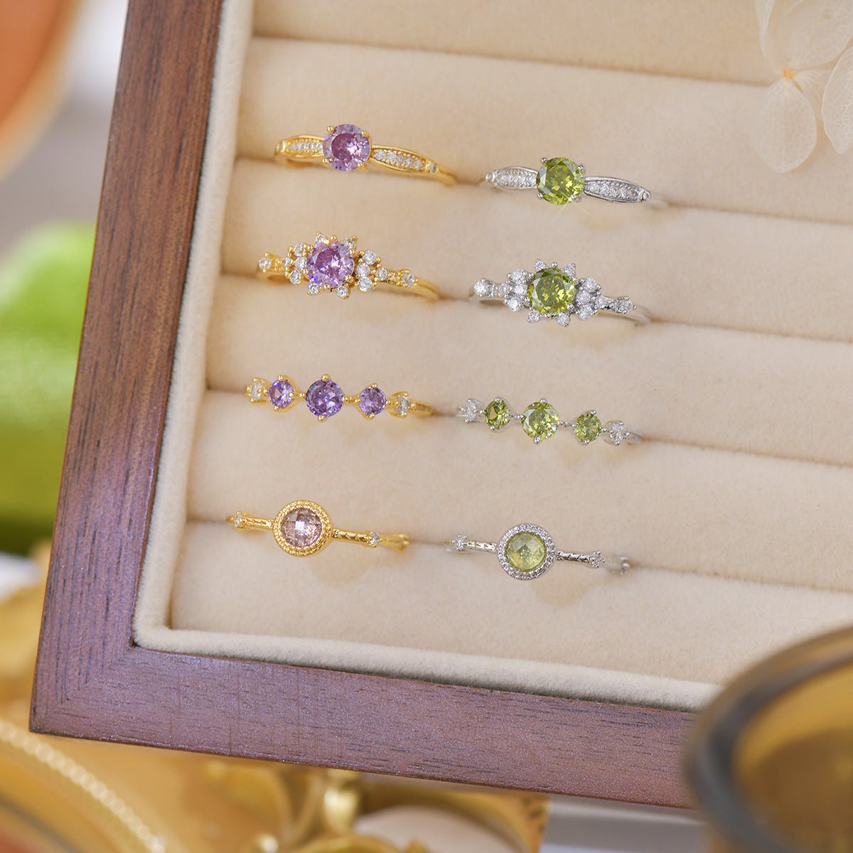 Violet Trilogy Ring