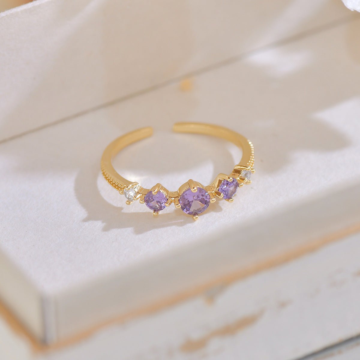 Violet Trilogy Ring