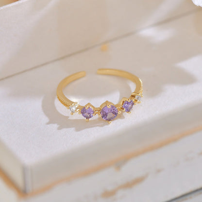 Violet Trilogy Ring