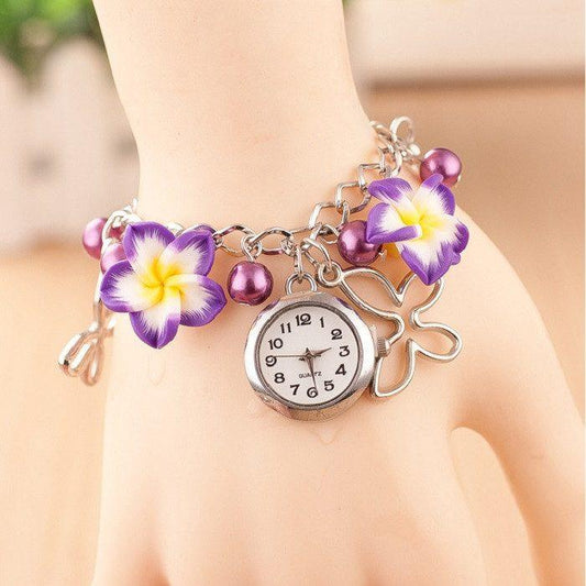 Butterflies & Flowers Bracelet Watch