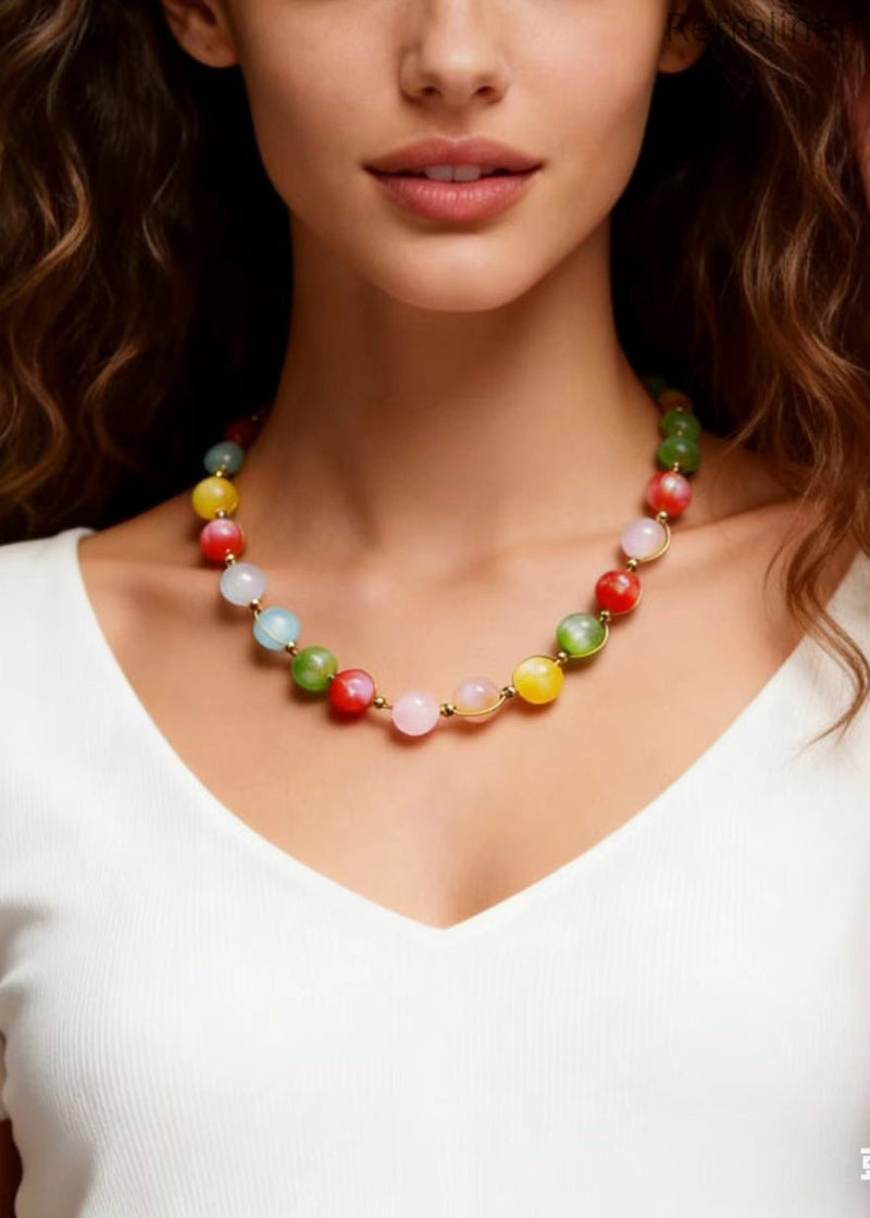 Rainbow Crystal Princess Necklace
