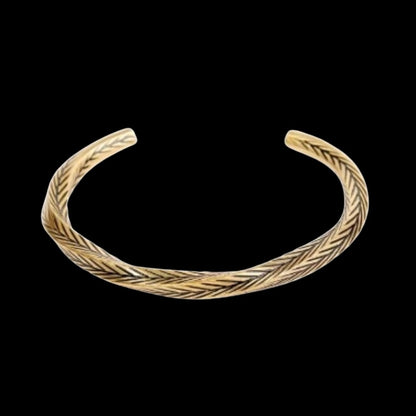 Wheat Ear Open Cuff Bracelet