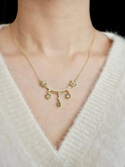 Wildflower Serenade Necklace in Green