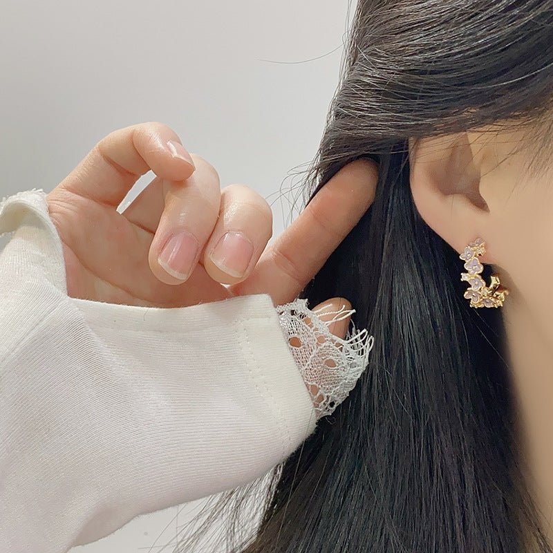 Wisteria Hoop Earrings
