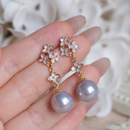 Wisteria Pearl Earrings