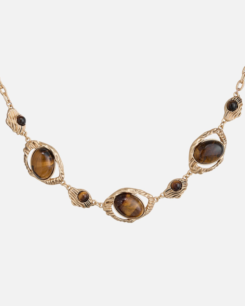 Dania Tiger Eye Chain Necklace